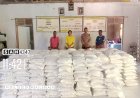 Polsek-Malaka-Barat-Kawal-Penyaluran-Beras-Bulog,-Pastikan-Pembagian-Berjalan-Aman-dan-Tertib