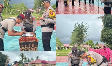 Kapolres-Malaka-Pimpin-Sertijab-Kabag-Ops,-Kasat-Reskrim-dan-Kasat-Lantas,-Tegaskan-Komitmen-Polri-Presisi