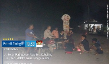 Polsek-Kobalima-Perkuat-Kedekatan-dengan-Warga-Lewat-Patroli-Dialogis-Malam-Hari