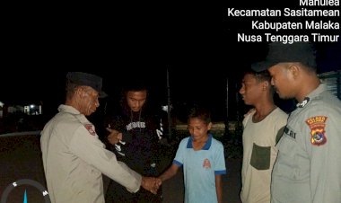 Polisi-Hadir-di-Tengah-Warga,-Patroli-Malam-Polsek-Sasitamean-Perkuat-Rasa-Aman-Masyarakat