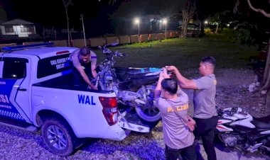 Satlantas-Polres-Malaka-Tangani-Kecelakaan-Dua-Sepeda-Motor-di-Malaka-Barat
