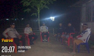 Polsek-Sasitamean-Gencarkan-Patroli-Malam,-Ajak-Warga-Bersama-Cegah-Curanmor-dan-Gangguan-Kamtibmas