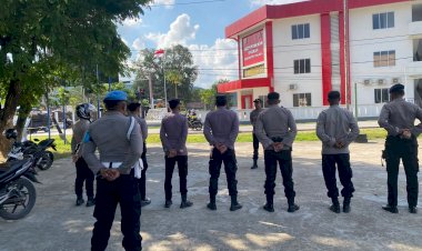 Polres-Malaka-Matangkan-Pengamanan-Turnamen-Sepak-Bola-Novanto-Cup-3-Melalui-Apel-Kesiapan-Personel