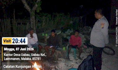 Antisipasi-Gangguan-Kamtibmas-Sejak-Dini,-Polsek-Laenmanen-Tingkatkan-Patroli-Rutin-Malam-Hari