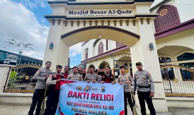 Sambut-Hari-Bhayangkara-ke-80,-Polres-Malaka-Gelar-Bakti-Religi-di-Masjid-Al-Qadr-Betun