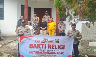 Polsek-Malaka-Timur-Gelar-Bakti-Religi-di-Dua-Rumah-Ibadah-Sambut-HUT-Bhayangkara-ke-80