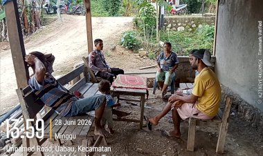 Patroli-Siang-Polsek-Laenmanen,-Wujud-Komitmen-Polri-Cegah-Gangguan-Kamtibmas-Sejak-Dini