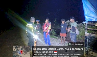 Patroli-Dialogis-Tengah-Malam,-Polsek-Malaka-Barat-Hadir-Menjaga-Rasa-Aman-Masyarakat