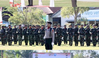 Upacara-Hari-Bhayangkara-ke-80,-Polres-Malaka-Tegaskan-Komitmen-Polri-Presisi-untuk-Masyarakat
