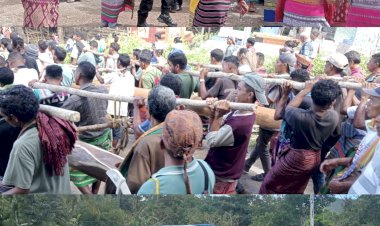 Polri-dukung-pelestarian-budaya,-pembangunan-rumah-adat-Kapitan-Feto-Sawa-di-Malaka-Timur-berlangsung-khidmat-dan-penuh-kebersamaan