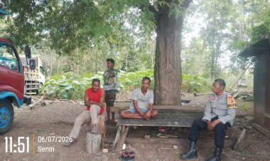 Cegah-Gangguan-Kamtibmas-di-Kalangan-Pemuda,-Polsek-Laenmanen-Tingkatkan-Patroli-Dialogis