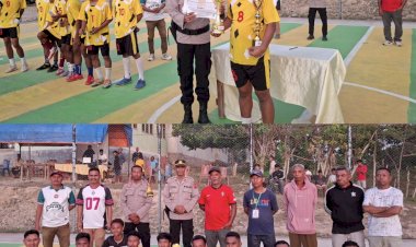 Polsek-Laenmanen-Kawal-Final-Matahari-Cup-II,-Pastikan-Ajang-Olahraga-Berlangsung-Aman-dan-Sportif