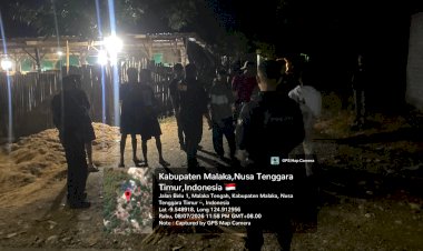 Patroli-Presisi-Lampu-Biru-Sat-Samapta-Polres-Malaka-Jaga-Keamanan-Malam,-Warga-Diimbau-Bersama-Ciptakan-Kamtibmas-Kondusif