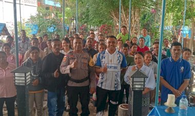 Bangun-Generasi-Keluarga-Berkualitas,-Kapolsek-Malaka-Timur-Sosialisasikan-Bahaya-Miras-kepada-Calon-Pasangan-Suami-Istri