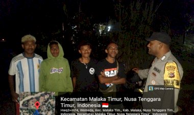 Polsek-Malaka-Timur-Perkuat-Pencegahan-Kejahatan-Lewat-KRYD-dan-Sambang-Warga-di-Malam-Hari