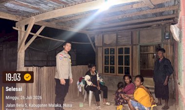Bhabinkamtibmas-Polsek-Laenmanen-Gencarkan-Patroli-Preventif,-Ajak-Warga-Bersama-Jaga-Kamtibmas