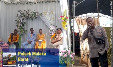 Polsek-Malaka-Barat-Berikan-Himbauan-Kamtibmas-di-Pesta-Pernikahan,-Ajak-Masyarakat-Ciptakan-Suasana-Aman-dan-Kondusif