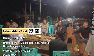 Patroli-Dipimpin-Kapolsek,-Polsek-Malaka-Barat-Intensifkan-Patroli-Dialogis-Jaga-Kamtibmas-Tetap-Kondusif