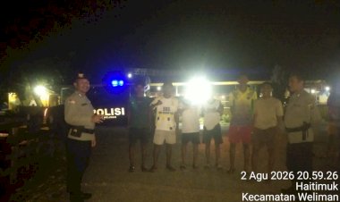 Patroli-malam-Polsek-Weliman-jaga-objek-vital-dan-permukiman,-situasi-kamtibmas-tetap-kondusif