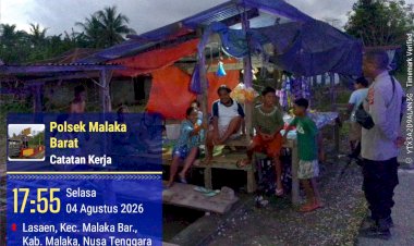 Kehadiran-Polri-di-Tengah-Masyarakat-Berhasil-Ciptakan-Suasana-Aman,-Patroli-Polsek-Malaka-Barat-Dapat-Apresiasi-Warga