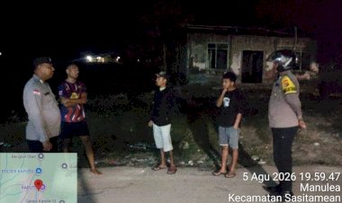Patroli-Dialogis-Polsek-Sasitamean,-Polri-Perkuat-Pencegahan-Curanmor-dan-Wujudkan-Kamtibmas-yang-Kondusif