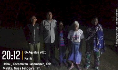 Patroli-Malam-Polsek-Laenmanen-Perkuat-Pencegahan-Gangguan-Kamtibmas,-Warga-Diajak-Aktif-Jaga-Lingkungan