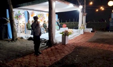 Jaga-Momen-Bahagia-Warga-Tetap-Aman,-Polsek-Malaka-Timur-Pantau-Pesta-Pernikahan-di-Desa-Dirma