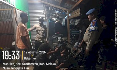 Cegah-Curanmor-Sejak-Dini,-Polsek-Sasitamean-Perkuat-Patroli-Malam-dan-Edukasi-Warga