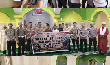 Polres-Malaka-dan-Masyarakat-Gelar-Istighasah,-Kirim-Doa-untuk-Korban-Gempa-Flores