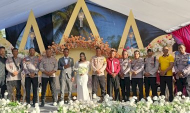Polsek-Malaka-Barat-Hadir-Jaga-Kamtibmas,-Pesta-Pernikahan-Warga-Berlangsung-Aman-dan-Kondusif