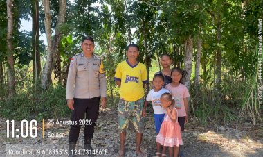 Polsek-Rinhat-Sampaikan-Imbauan-Kamtibmas,-Ajak-Masyarakat-Bersama-Cegah-Gangguan-Keamanan