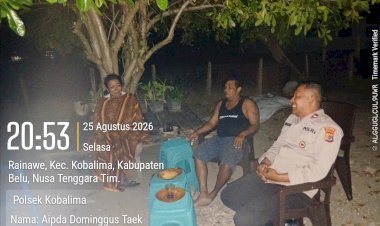 Polsek-Kobalima-Intensifkan-Patroli-Dialogis,-Jaga-Kamtibmas-Tetap-Aman-dan-Kondusif