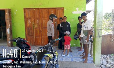 Siang-Hari-Polisi-Sambangi-Warga,-Polsek-Weliman-Pastikan-Situasi-Tetap-Aman-dan-Kondusif