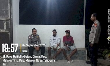 Cegah-Gangguan-Kamtibmas-Sejak-Dini,-Polsek-Malaka-Timur-Perkuat-Patroli-di-Titik-Aktivitas-Warga