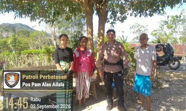 Jaga-Keamanan-Kawasan-Perbatasan,-Polri-Perkuat-Patroli-Antisipasi-Pelintas-Batas-Ilegal
