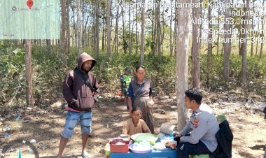 Polsek-Sasitamean-Intensifkan-Patroli-di-Hari-Pasar,-Ajak-Warga-Bersama-Cegah-Curanmor