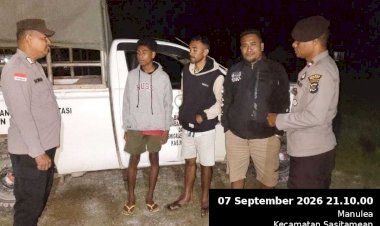 Cegah-Curanmor-dan-Gangguan-Kamtibmas,-Polsek-Sasitamean-Perkuat-Patroli-Malam