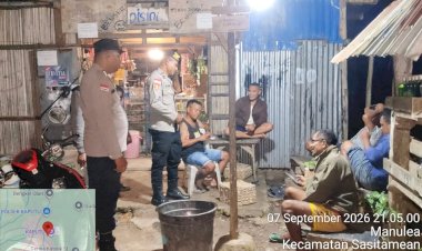 Malam-Hari-Tetap-Waspada,-Polsek-Sasitamean-Hadir-Cegah-Gangguan-Kamtibmas