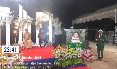 Polsek-Laenmanen-Pastikan-Pesta-Pernikahan-Berlangsung-Aman,-Polisi-Hadir-Jaga-Kamtibmas
