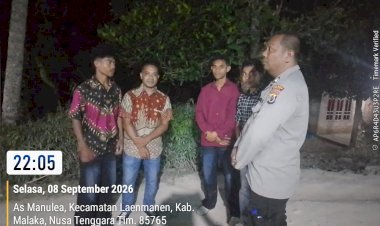Polsek-Laenmanen-Perkuat-Patroli-Malam,-Cegah-Gangguan-Kamtibmas-Sejak-Dini
