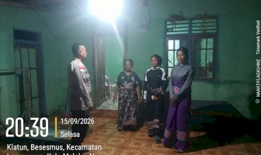 Patroli-Preventif-Polsek-Laenmanen,-Polres-Malaka-Cegah-Gangguan-Kamtibmas-di-Kalangan-Remaja