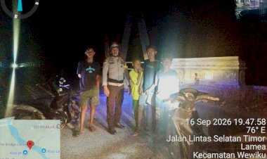 Patroli-Malam-Polsek-Wewiku-Sasar-Jalur-Rawan,-Pastikan-Warga-Melintas-dengan-Aman