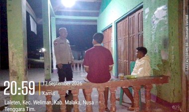 Saat-Warga-Beristirahat,-Polisi-Berpatroli-Menjaga-Weliman-Tetap-Aman