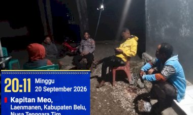 Cegah-Gangguan-Sejak-Dini,-Polsek-Laenmanen-Rangkul-Warga-Jaga-Lingkungan-Tetap-Kondusif