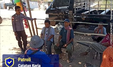 Cegah-Gangguan-Kamtibmas,-Polsek-Laenmanen-Pantau-Aktivitas-Remaja-dan-Pemuda