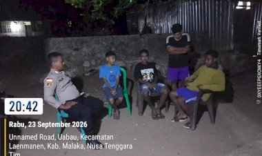 Polsek-Laenmanen-Patroli-Preventif,-Pantau-Titik-Rawan-Gangguan-Kamtibmas-Remaja