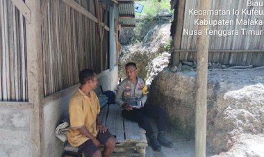Cegah-Karhutla-dan-Gangguan-Kamtibmas,-Bhabinkamtibmas-Ajak-Warga-Desa-Biau-Waspada-Sejak-Dini