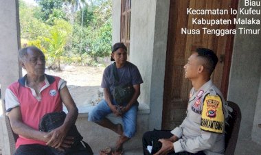 Bhabinkamtibmas-Sambangi-Warga-Desa-Biau,-Ajak-Bersama-Jaga-Kamtibmas-dan-Cegah-Kebakaran-Lahan