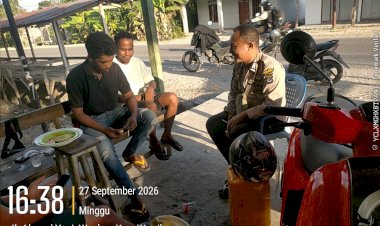 Polsek-Wewiku-Gelar-Patroli-Dialogis,-Perkuat-Langkah-Preventif-Jaga-Kamtibmas