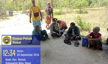 Polsek-Rinhat-Intensifkan-Imbauan-Kamtibmas,-Ajak-Masyarakat-Bersama-Jaga-Keamanan-Lingkungan